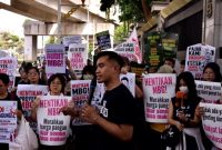 Aksi protes MBG di depan Kejaksaan Agung, Jakarta (15/07/2026). Foto: Ist.