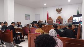 Suasana sidang praperadilan Lodewyk Pusung di Pengadilan Negeri Jakarta Selatan, Selasa (8/9/2026). Foto: Ist.