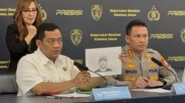 Polda Metro Jaya mengungkap sketsa wajah terduga pengeroyok Bambang Setiyawan hingga tewas saat kericuhan di Pejompongan. Foto: Ist.