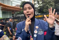 Ketua BEM FH Universitas Trisakti, Zahra Nazira Firman. Foto: Ist.