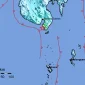 Peta lokasi gempa Magnitudo 5,8 yang mengguncang wilayah Tahuna, Kepulauan Sangihe, Sulawesi Utara, Kamis (8/10/2026) pukul 15.07 WIB. Kedalaman 10 km, BMKG pastikan tidak berpotensi tsunami. Foto: BMKG