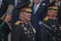 Kapolri Jenderal Pol. Suyudi Ario Seto (kiri) bersama Wakapolri Komjen Pol. Wahyu Hadiningrat (kanan) mengucapkan sumpah saat pelantikan Kapolri dan Wakapolri di Istana Negara, Jakarta, Kamis (1/10/2026). Foto: Ist.