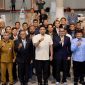 Gubernur Sumatera Utara Muhammad Bobby Afif Nasution bersama Ketua Badan Tim Nasional (BTN) PSSI Sumardji dan Ketua PSSI Sumut terpilih Arya Sinulingga dan jajaran pengurus PSSI serta sejumlah pejabat berfoto bersama usai Kongres Biasa Pemilihan Ketua PSSI Sumut di Medan, Senin (12/10/2026). Foto: Ist.