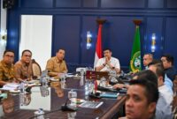 Sidang pemaparan Kampung Kreatif Sumut Berkah 2026 di Kantor Gubernur Sumut. 5 daerah presentasi, Bobby Nasution harap direalisasikan 2027. Foto: Ist.