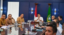 Sidang pemaparan Kampung Kreatif Sumut Berkah 2026 di Kantor Gubernur Sumut. 5 daerah presentasi, Bobby Nasution harap direalisasikan 2027. Foto: Ist.