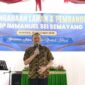 Anggota DPR RI Fraksi Golkar Dapil Sumut I Maruli Siahaan menyampaikan sambutan dalam Pesta Pengadaan Lahan dan Pembangunan HKBP Immanuel Sei Semayang, Deli Serdang, Minggu (25/10/2026). Foto: Ist.