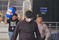 Bupati Klaten Hamenang Wajar Ismoyo tiba di Gedung Merah Putih KPK, Jumat (16/10/2026). Foto: Ist.