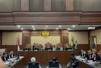 Sidang perdana Febrie Adriansyah di Pengadilan Tipikor Jakarta Pusat, Rabu (7/10/2026. Didakwa peras Rp55 miliar dari Tan Kian agar tak ditetapkan tersangka korupsi Jiwasraya lewat perantara Ferry Yanto. Foto: Ist.
