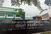 Kantor Dinas Kesehatan Provinsi Sumatera Utara. Foto: Ist.