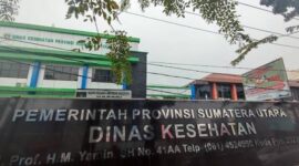 Kantor Dinas Kesehatan Provinsi Sumatera Utara. Foto: Ist.