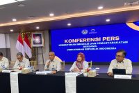 Konferensi pers bersama Kementerian Imigrasi dan Pemasyarakatan (Imipas) dan Ombudsman RI terkait penindakan dugaan keterlibatan pegawai serta penyimpangan di lingkungan pemasyarakatan, Senin (5/10/2026). Foto: Ist.