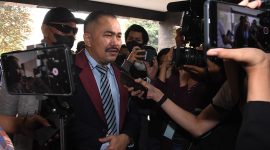 Kamaruddin Simanjuntak saat membela keluarga Brigadir J di persidangan. Foto: Ist.