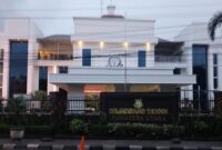 Gedung Kantor Kejaksaan Tinggi Sumatera Utara (Kejati Sumut) di Medan. Bidang Pengawasan Kejati Sumut tengah memproses laporan masyarakat terkait dugaan penyelewengan proyek di Dinas Pendidikan Sumut. Foto: Ist.