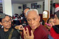 Ketua Bidang Kehormatan PDIP Komarudin Watubun saat ditemui di Sekolah Partai PDIP, Jakarta Selatan, Rabu (21/10/2026). Foto: Ist.