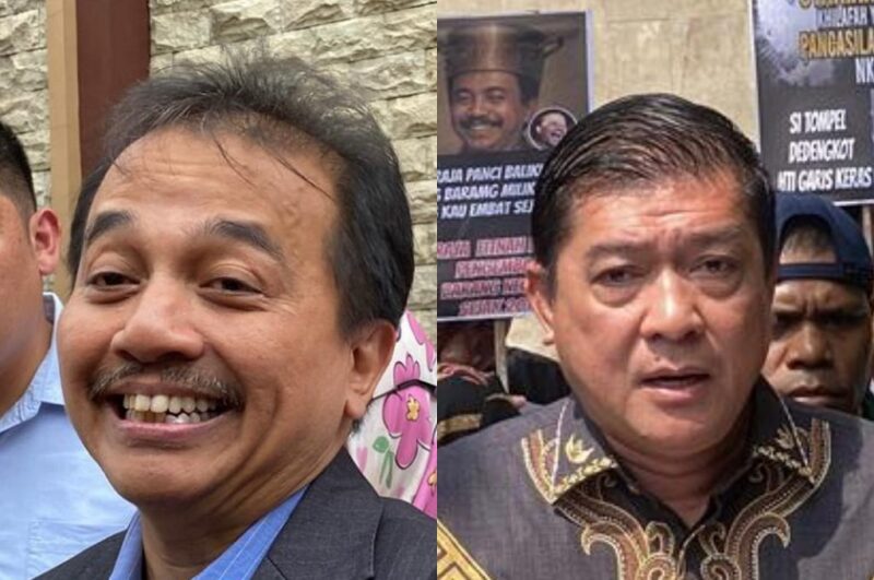 Roy Suryo dan Silfester Matutina. Foto: Ist.