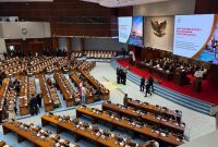Rapat Paripurna DPR RI ke-9 yang mengesahkan RUU Perlindungan Ketenagakerjaan menjadi Undang-Undang di Kompleks Parlemen, Senayan, Jakarta, Selasa (6/10/2026). Foto: Ist.