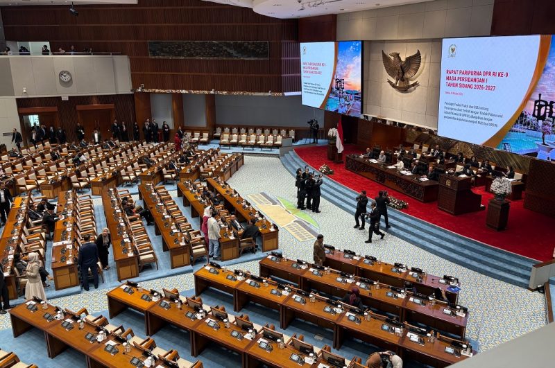 Rapat Paripurna DPR RI ke-9 yang mengesahkan RUU Perlindungan Ketenagakerjaan menjadi Undang-Undang di Kompleks Parlemen, Senayan, Jakarta, Selasa (6/10/2026). Foto: Ist.