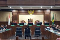 Suasana sidang dengan agenda pembacaan putusan sela bagi terdakwa mantan Jampidsus Febrie Adriansyah yang digelar di Pengadilan Tindak Pidana Korupsi (Tipikor) pada PN Jakarta Pusat. Foto: Ist.