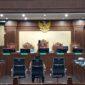 Suasana sidang dengan agenda pembacaan putusan sela bagi terdakwa mantan Jampidsus Febrie Adriansyah yang digelar di Pengadilan Tindak Pidana Korupsi (Tipikor) pada PN Jakarta Pusat. Foto: Ist.